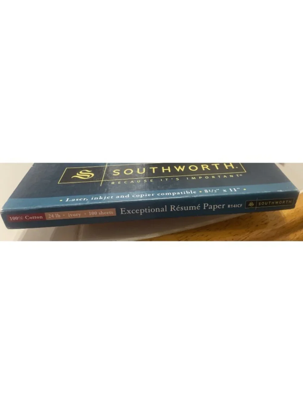 Southworth (47) Connoisseur Resume Paper Ivory Cotton 8.5x11 24lb Used Vintage